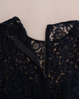 Dolce & Gabbana Elegant Floral Lace A-Line Dress