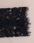 Dolce & Gabbana Elegant Floral Lace A-Line Dress