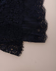 Dolce & Gabbana Elegant Floral Lace A-Line Dress