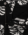 Dolce & Gabbana Slim Fit Leaf Print Ankle Pants