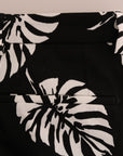 Dolce & Gabbana Slim Fit Leaf Print Ankle Pants