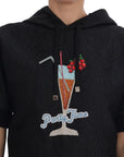 Dolce & Gabbana Enchanted Brocade Crystal Hooded Sweater