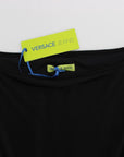 Versace Jeans Elegant Black Silk Blend Shift Dress