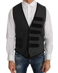 Dolce & Gabbana Elegant Gray Torrero Pattern Formal Vest