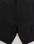 Dolce & Gabbana Elegant Slim Fit Formal Vest in Black