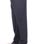 Dolce & Gabbana Elegant Pleated Black Wool Trousers