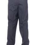 Dolce & Gabbana Elegant Pleated Black Wool Trousers