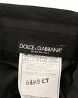 Dolce & Gabbana Elegant Pleated Black Wool Trousers