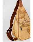 Alviero Martini Prima Classe Brown Cotton Backpack