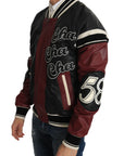 Dolce & Gabbana Exquisite Sheepskin Leather Bomber Jacket