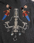 Dolce & Gabbana Enchanted Crystal Turtleneck Sweater