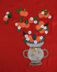 Dolce & Gabbana Elegant Red Silk Crystal-Embellished Blouse