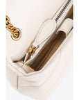 PINKO Cream Leather Handbag