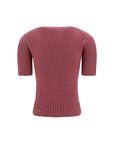 Khaite Short Sleeve Mia Sweater