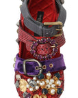 Dolce & Gabbana Red Bellucci Alta Moda Embellished Pumps