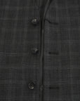 Dolce & Gabbana Elegant Checkered Wool Vest for the Urbane Man