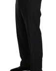Dolce & Gabbana Elegant Black Wool Dress Pants