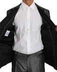 Dolce & Gabbana Elegant Gray Patterned Martini Suit