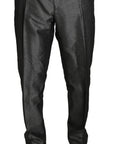 Dolce & Gabbana Elegant Gray Patterned Martini Suit
