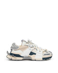 Dolce & Gabbana Beige Leather E Fabric Sneaker