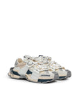 Dolce & Gabbana Beige Leather E Fabric Sneaker