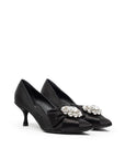 Dolce & Gabbana Black Viscose Pump