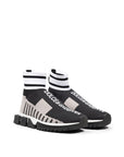 Dolce & Gabbana Black Fabric E Cotton Sneaker