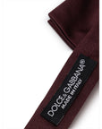 Dolce & Gabbana Burgundy Silk Ties & Bowty