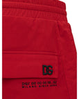 Dolce & Gabbana Red Polyamide Jeans & Pant