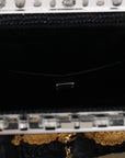 Dolce & Gabbana Black Tassel Gold Baroque Crystal Evening Clutch