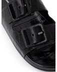 Balenciaga Black Leather Sandal