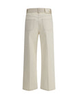 Fendi White FF patterned Jeans