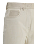 Fendi White FF patterned Jeans