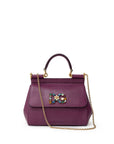 Dolce & Gabbana Purple Leather Handbag