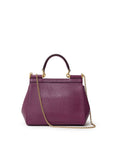 Dolce & Gabbana Purple Leather Handbag
