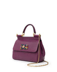 Dolce & Gabbana Purple Leather Handbag