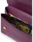 Dolce & Gabbana Purple Leather Handbag