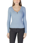 Morgan De Toi Blue Polyamide Tops & T-Shirt