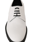 Dolce & Gabbana Elegant White Formal Leather Shoes