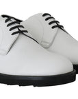 Dolce & Gabbana Elegant White Formal Leather Shoes