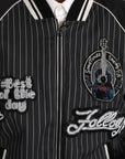 Dolce & Gabbana Elegant Sequined Black Bomber Jacket