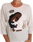 Dolce & Gabbana Elegant Silk Blend Crewneck Blouse