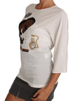 Dolce & Gabbana Elegant Silk Blend Crewneck Blouse