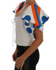 Dolce & Gabbana Elegant Polka Dot Bustier Top