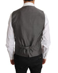 Dolce & Gabbana Sleek Bronze & Gray Formal Vest Slim Fit