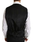Dolce & Gabbana Elegant Gray Slim-Fit Wool-Silk Vest