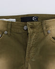 Cavalli Green Slim Fit Cotton Stretch Jeans