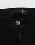 Cavalli Chic Slim Skinny Black Jeans