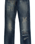 Cavalli Elegant Flare Fit Blue Denim Jeans