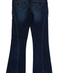 Cavalli Elegant Flare Leg Low Waist Denim